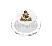 Cottagecore Frog Soldier Drummer Mushroom PopSockets PopGrip for MagSafe