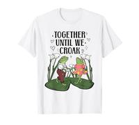 Cottagecore Froggy Anniversary Valentines day Toad Frog Love T-Shirt