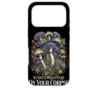 Cottagecore Funny Mushroom Feast On Your Corpse Retro Case for iPhone 17 Pro