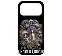 Cottagecore Funny Mushroom Feast On Your Corpse Retro Case for iPhone 17 Pro Max