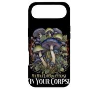 Cottagecore Funny Mushroom Feast On Your Corpse Retro Case for iPhone Air