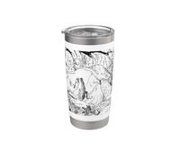 Cottagecore Goblincore Aesthetic Frog Pipe Under a Mushroom Stainless Steel Insulated Tumbler