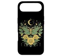 Cottagecore Goblincore Moon Yellow Flowers Butterfly Moth Case for iPhone Air