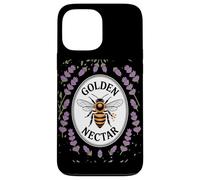 Cottagecore Golden Nectar Honey Bee Lavender Wreath Case for iPhone 13 Pro Max