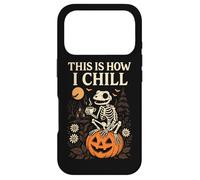 Cottagecore Goth Skeleton Frog Cozy Halloween Coffee Pumpkin Case for iPhone 17 Pro