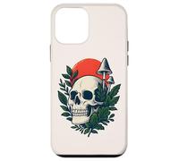 Cottagecore Goth Skull Mushroom Moon Botanical Gothic Forest Case for iPhone 12 mini