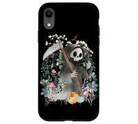 Cottagecore Grim reaper Halloween Summerween Watercolor Case for iPhone XR