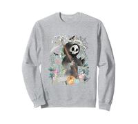Cottagecore Grim reaper Halloween Summerween Watercolor Sweatshirt