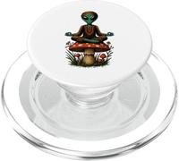Cottagecore Hippie Alien Meditation Zen Psychedelic PopSockets PopGrip for MagSafe