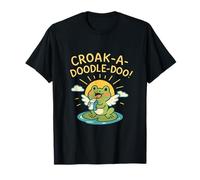 Cottagecore Kawaii Frog Japanese Milk Croak-a-Doodle-doo T-Shirt