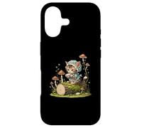 Cottagecore Kitten Drinking Tea Fantasy Magical Cat Lover Case for iPhone 17