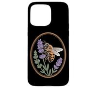 Cottagecore Lavender Bee Floral Herbal Meadow Emblem Case for iPhone 15 Pro Max