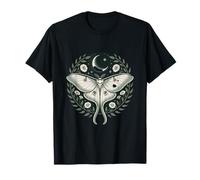 Cottagecore Luna Moth Moon Night Botanical Floral T-Shirt