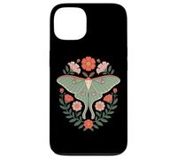 Cottagecore Luna Moth With Wildflower Botanical Wreath Case for iPhone 13