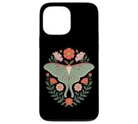 Cottagecore Luna Moth With Wildflower Botanical Wreath Case for iPhone 13 Pro Max