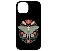 Cottagecore Luna Moth With Wildflower Botanical Wreath Case for iPhone 14