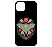 Cottagecore Luna Moth With Wildflower Botanical Wreath Case for iPhone 14 Plus