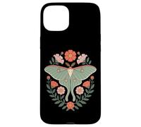 Cottagecore Luna Moth With Wildflower Botanical Wreath Case for iPhone 15 Plus