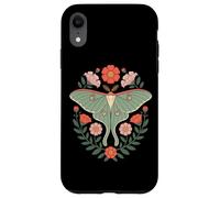 Cottagecore Luna Moth With Wildflower Botanical Wreath Case for iPhone XR