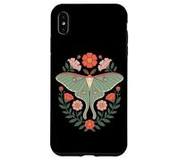 Cottagecore Luna Moth With Wildflower Botanical Wreath Case for iPhone XS Max