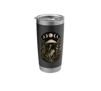 Cottagecore Monochrome Frog Reflective Pond Forest Foliage Stainless Steel Insulated Tumbler