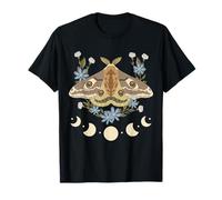 Cottagecore Moth Luna Aestethic Flowers and Moon Goblincore T-Shirt