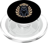 Cottagecore Mushroom Cat Laurel Wreath Woodland Aesthetic PopSockets PopGrip for MagSafe