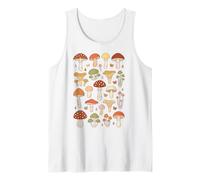 Cottagecore Mushrooms & Toadstools - Vintage Botanical Fungi Tank Top