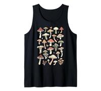 Cottagecore Mushrooms & Toadstools : Vintage Botanical Fungi Tank Top