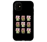 Cottagecore Pickle Jars with Bows Funny Food Case for iPhone 11