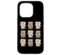 Cottagecore Pickle Jars with Bows Funny Food Case for iPhone 15 Pro