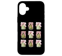 Cottagecore Pickle Jars with Bows Funny Food Case for iPhone 16 Plus