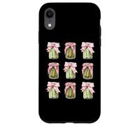 Cottagecore Pickle Jars with Bows Funny Food Case for iPhone XR