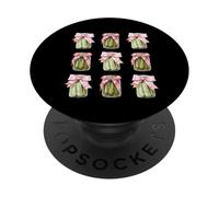 Cottagecore Pickle Jars with Bows Funny Food PopSockets Adhesive PopGrip