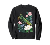 Cottagecore Praying Mantis Botanical Aesthetic Sweatshirt