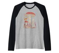 Cottagecore Skeleton Nature Feline Wild Fungi Aesthetic Raglan Baseball Tee