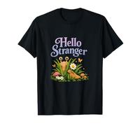 Cottagecore Slug Life Hello Stranger Quote Design T-Shirt