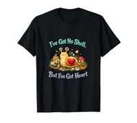 Cottagecore Slug Life No Shell But Heart Quote Design T-Shirt