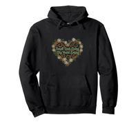 Cottagecore Small Town Living Floral Heart Daisy Vintage Pullover Hoodie