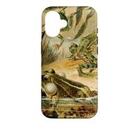Cottagecore Vintage Aesthetic Green Frog Case for iPhone 16