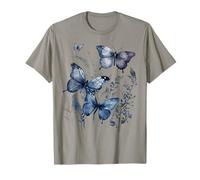 Cottagecore Vintage Floral Butterfly Boho Tops for Women T-Shirt