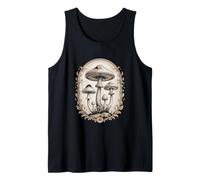 Cottagecore Vintage Woodland Mushroom Fungi Botanical Frame Tank Top