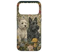 Cottagecore Westie Scottie Dogs English Garden Case for iPhone 17 Pro Max