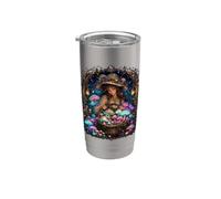 Cottagecore Witch Foraging Luminous Mushrooms Stainless Steel Insulated Tumbler