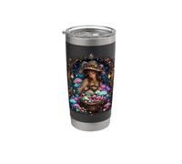 Cottagecore Witch Foraging Luminous Mushrooms Stainless Steel Insulated Tumbler