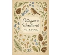 Cottagecore Woodland Notebook: A Cozy Forest-Inspired Lined Notebook with Vintage Nature Sketches and Woodland Details