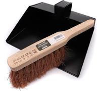 Cottam Brush Cottam Heavy Duty Metal Dustpan With Handle & Soft Hand Brush