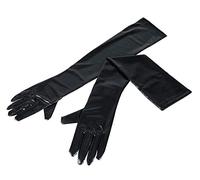 Cottelli Accessoires Women's Gloves Wet Look Black S-L