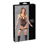 Cottelli Bondage - Black Metal Ring Body & Wrist Cuffs - XL