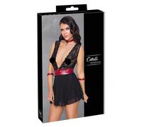 Cottelli Bondage - Halter Lace Babydoll (Black)